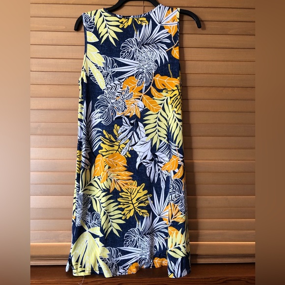 ESPRESSO LIKE NEW FLORAL DRESS/ COVER UP SIZE LARGE - Picture 4 of 5